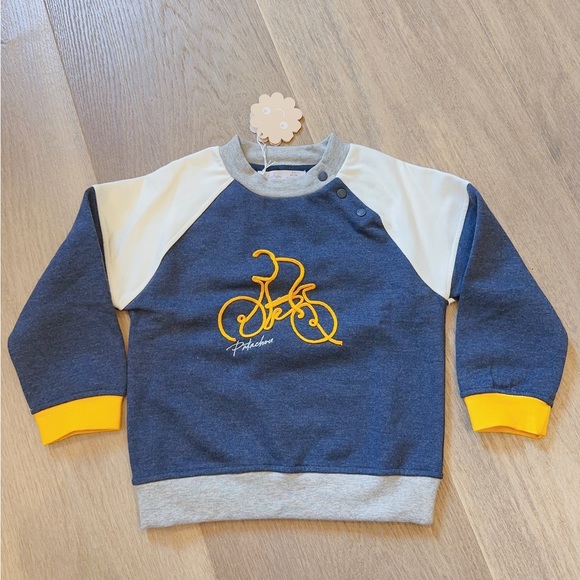 Patachou - NAVY COTTON FLEECE SWEATER 3Y - Picture 2 of 7